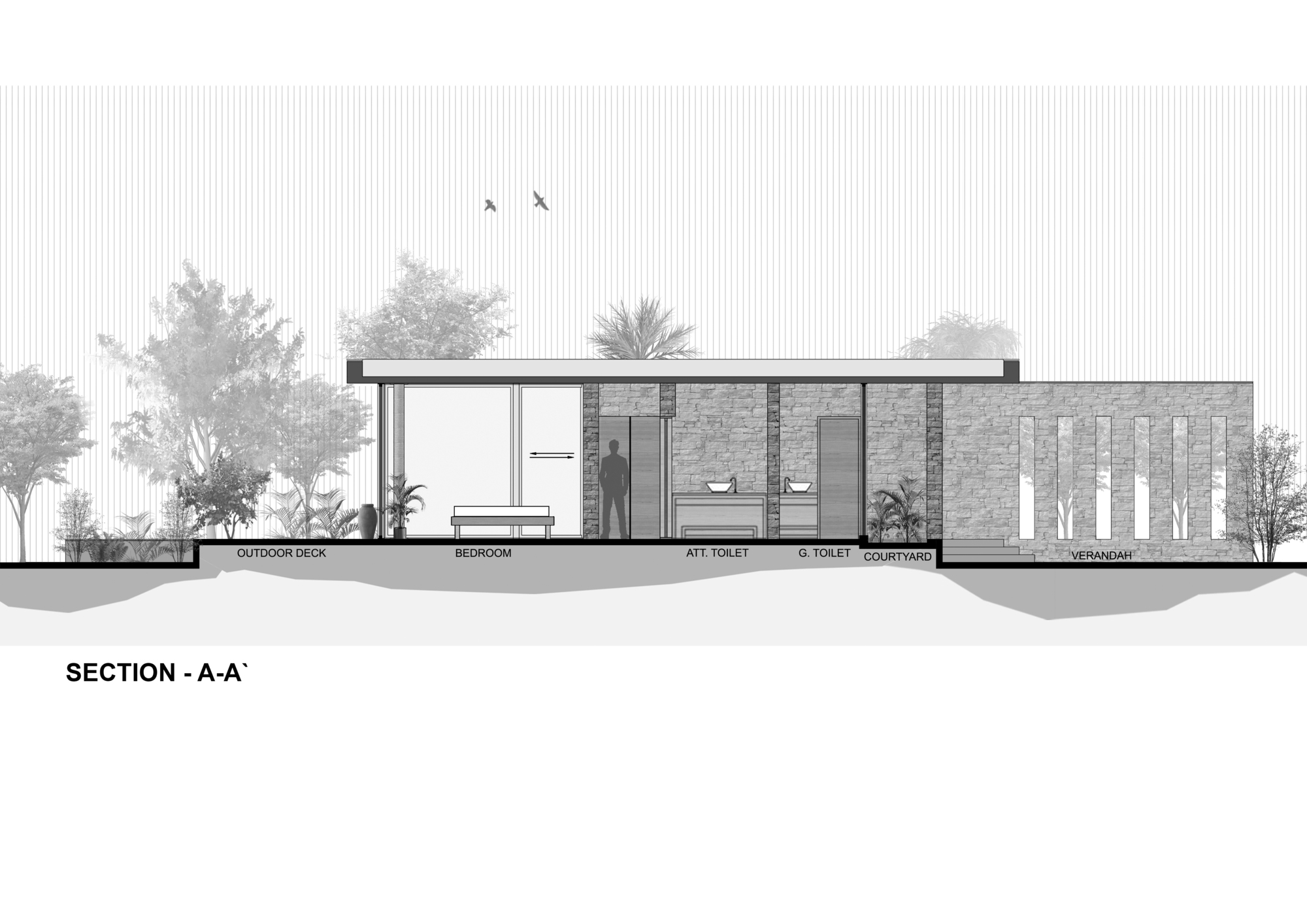 Gallery of Rock House / The Grid Architects 24